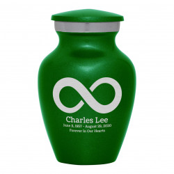 Infinity Keepsake Urn - Shamrock Green
