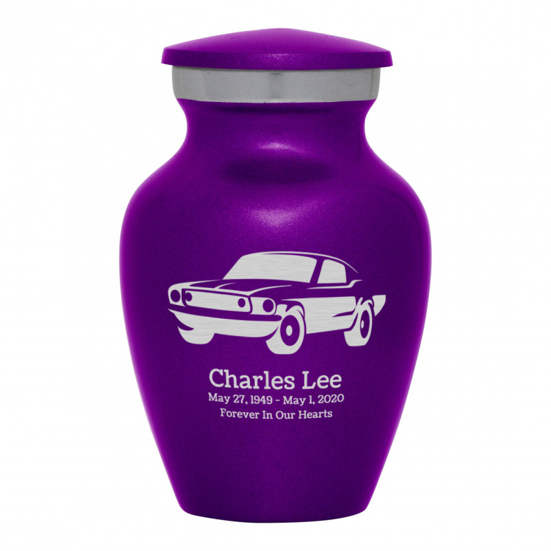 Muscle Car Keepsake Urn - Purple Luster
