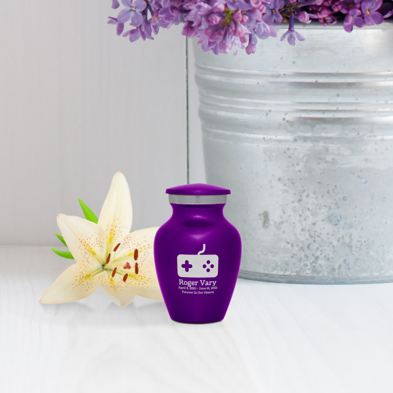 Gaming Keepsake Urn - Purple Luster
