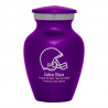 Football Helmet Keepsake Urn - Purple Luster