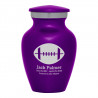 Football Keepsake Urn - Purple Luster