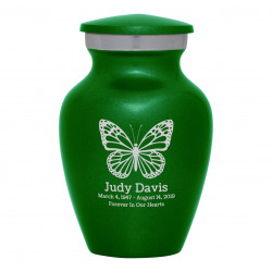 Butterfly Keepsake Urn - Shamrock Green