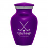 Hockey Sticks Keepsake Urn - Purple Luster