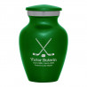 Hockey Sticks Keepsake Urn - Shamrock Green