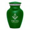 Masonic Keepsake Urn - Shamrock Green