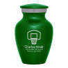 Basketball Hoop Keepsake Urn - Shamrock Green