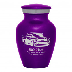 Classic Car Keepsake Urn - Purple Luster
