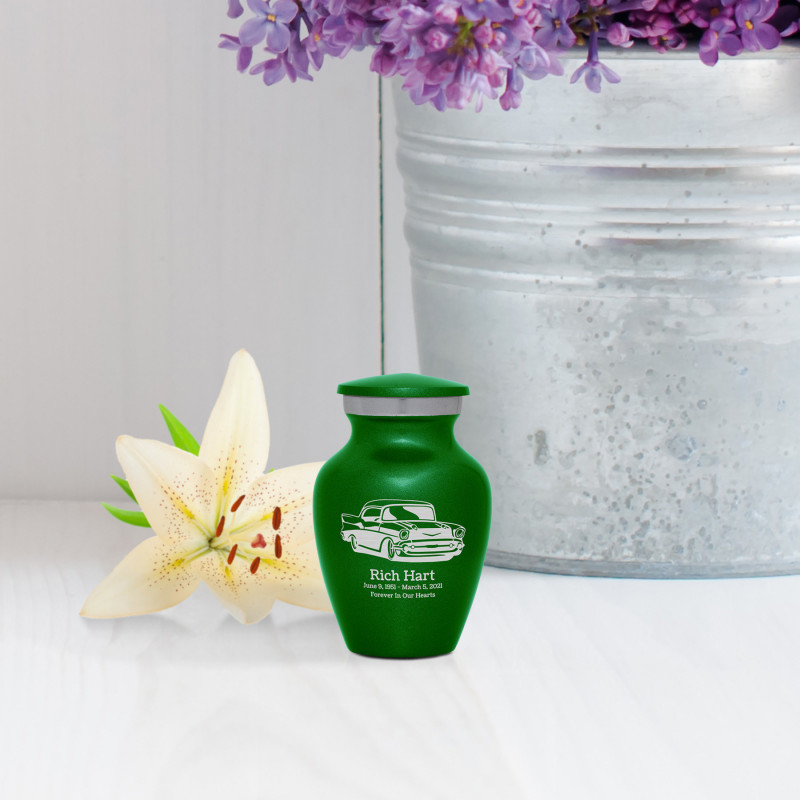 Classic Car Keepsake Urn - Shamrock Green