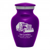 Semi Truck Keepsake Urn - Purple Luster