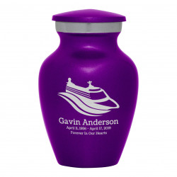 Cruise Ship Keepsake Urn - Purple Luster