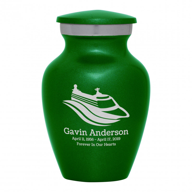 Cruise Ship Keepsake Urn - Shamrock Green