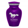 Horse Keepsake Urn - Purple Luster