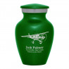 Airplane Keepsake Urn - Shamrock Green