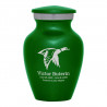 Duck Keepsake Urn - Shamrock Green