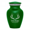 Antlers Keepsake Urn - Shamrock Green