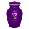 Fishing Keepsake Urn - Purple Luster