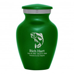 Fishing Keepsake Urn - Shamrock Green