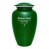 Shamrock Green Cremation Urn