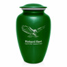 Eagle Cremation Urn - Shamrock Green