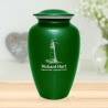 Lighthouse Cremation Urn - Shamrock Green