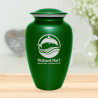 Dolphin Cremation Urn - Shamrock Green