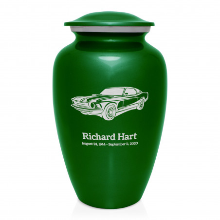 Muscle Car Cremation Urn - Shamrock Green