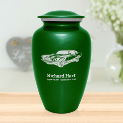 Muscle Car Cremation Urn - Shamrock Green