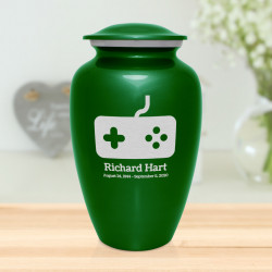 Gaming Cremation Urn - Shamrock Green