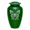 Butterfly Cremation Urn - Shamrock Green