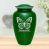 Butterfly Cremation Urn - Shamrock Green