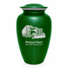 Semi Truck Cremation Urn - Shamrock Green