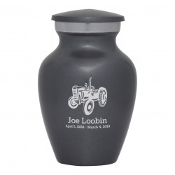 Classic Tractor Keepsake Urn - Gunmetal Gray