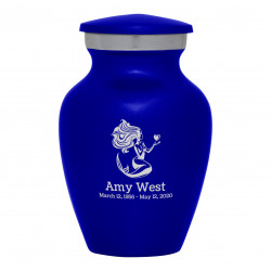 Mermaid Keepsake Urn - Midnight Blue