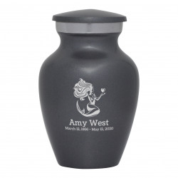 Mermaid Keepsake Urn - Gunmetal Gray