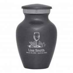 Wine Keepsake Urn - Gunmetal Gray