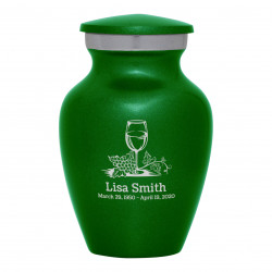 Wine Keepsake Urn - Shamrock Green