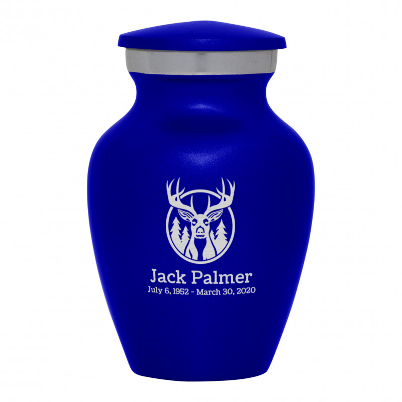Deer Keepsake Urn - Midnight Blue