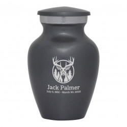 Deer Keepsake Urn - Gunmetal Gray