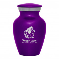 Guinea Pig Keepsake Urn - Purple Luster