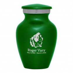 Guinea Pig Keepsake Urn - Shamrock Green