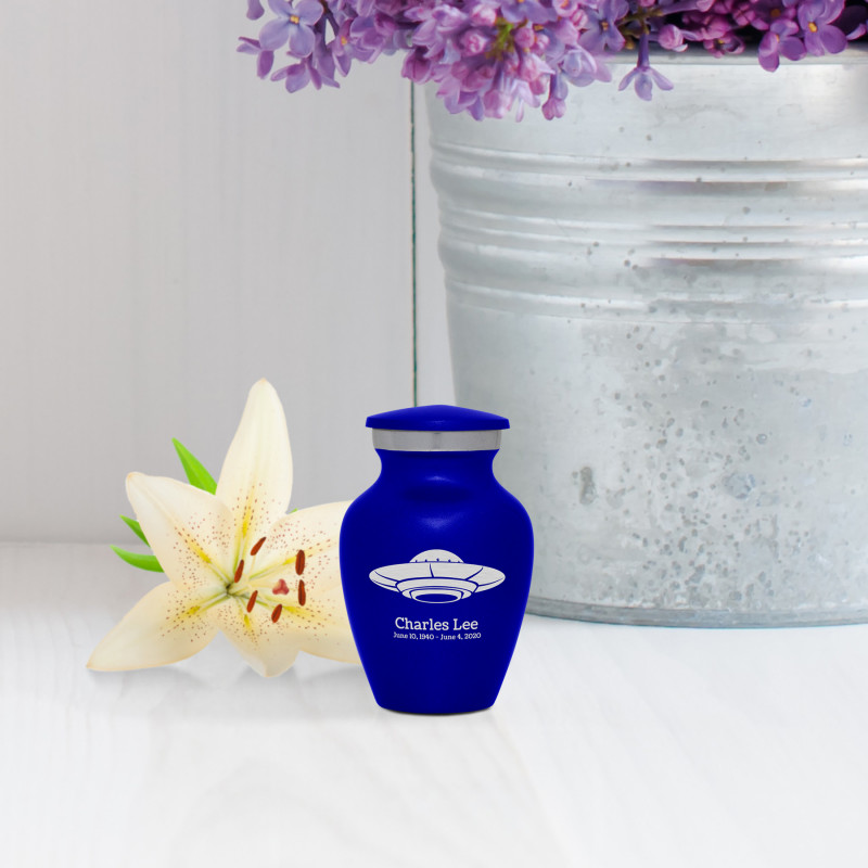 UFO Keepsake Urn - Midnight Blue