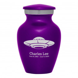 UFO Keepsake Urn - Purple Luster
