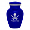 Pirate Skull Keepsake Urn - Midnight Blue