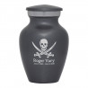 Pirate Skull Keepsake Urn - Gunmetal Gray