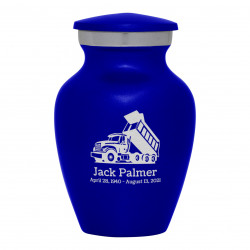 Dump Truck Keepsake Urn - Midnight Blue