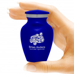 Riding Lawn Mower Keepsake Urn - Midnight Blue