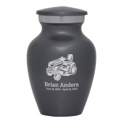 Riding Lawn Mower Keepsake Urn - Gunmetal Gray