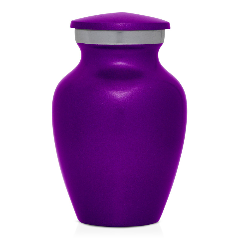 Star of David Keepsake Urn - Purple Luster