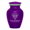 Elephant Keepsake Urn - Purple Luster