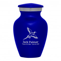 Pheasant Keepsake Urn - Midnight Blue
